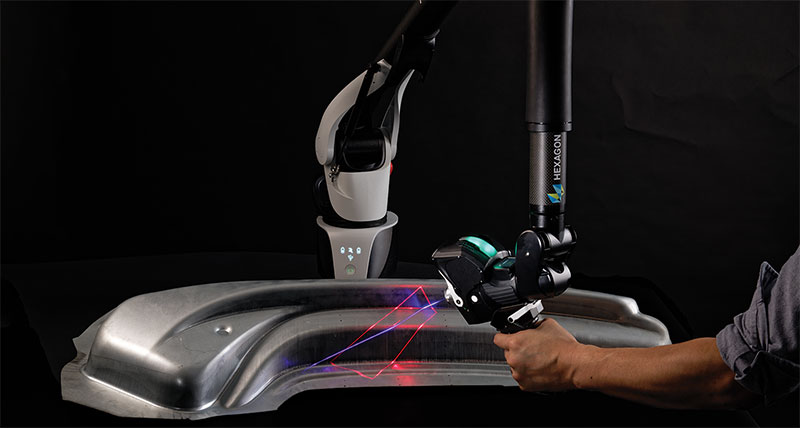 Lo scanner laser 3D ad alta produttività ora per l’Absolute Arm di Hexagon